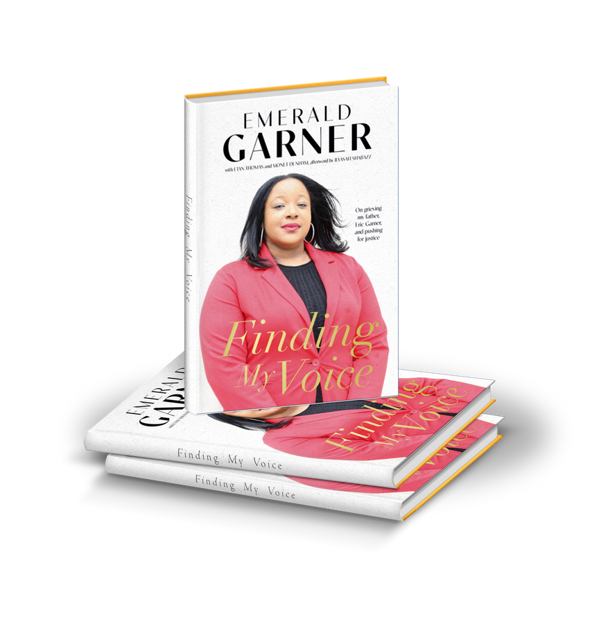 Finding My Voice book cover featuring Emerald Garner